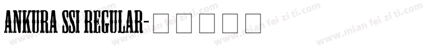 Ankura SSi Regular字体转换